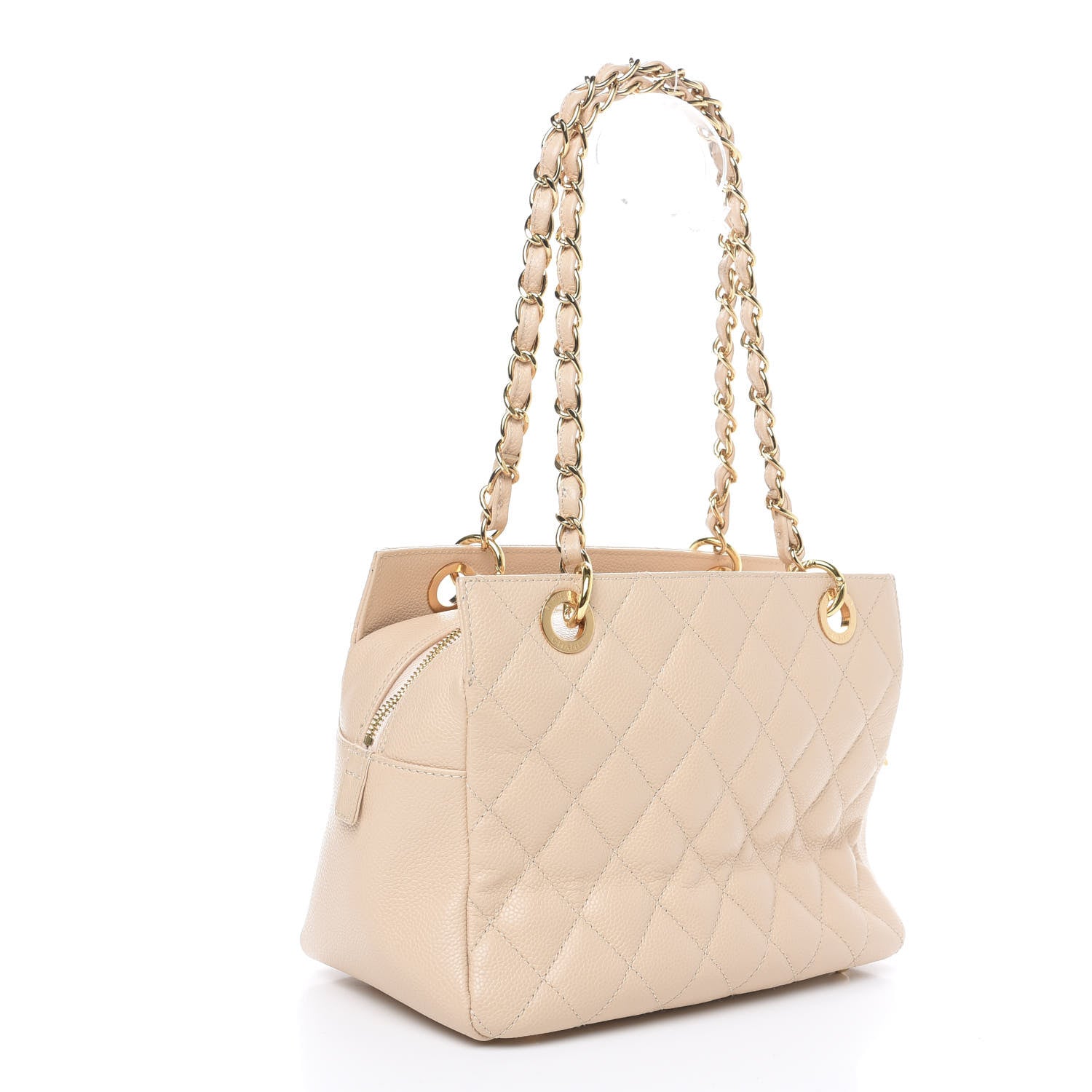 Chanel Caviar Quilted Petit Timeless Tote PTT Beige Clair 2 of 11