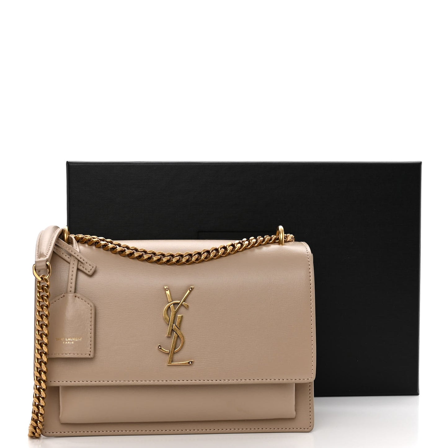 Calfskin Medium Monogram Sunset Dark Beige
