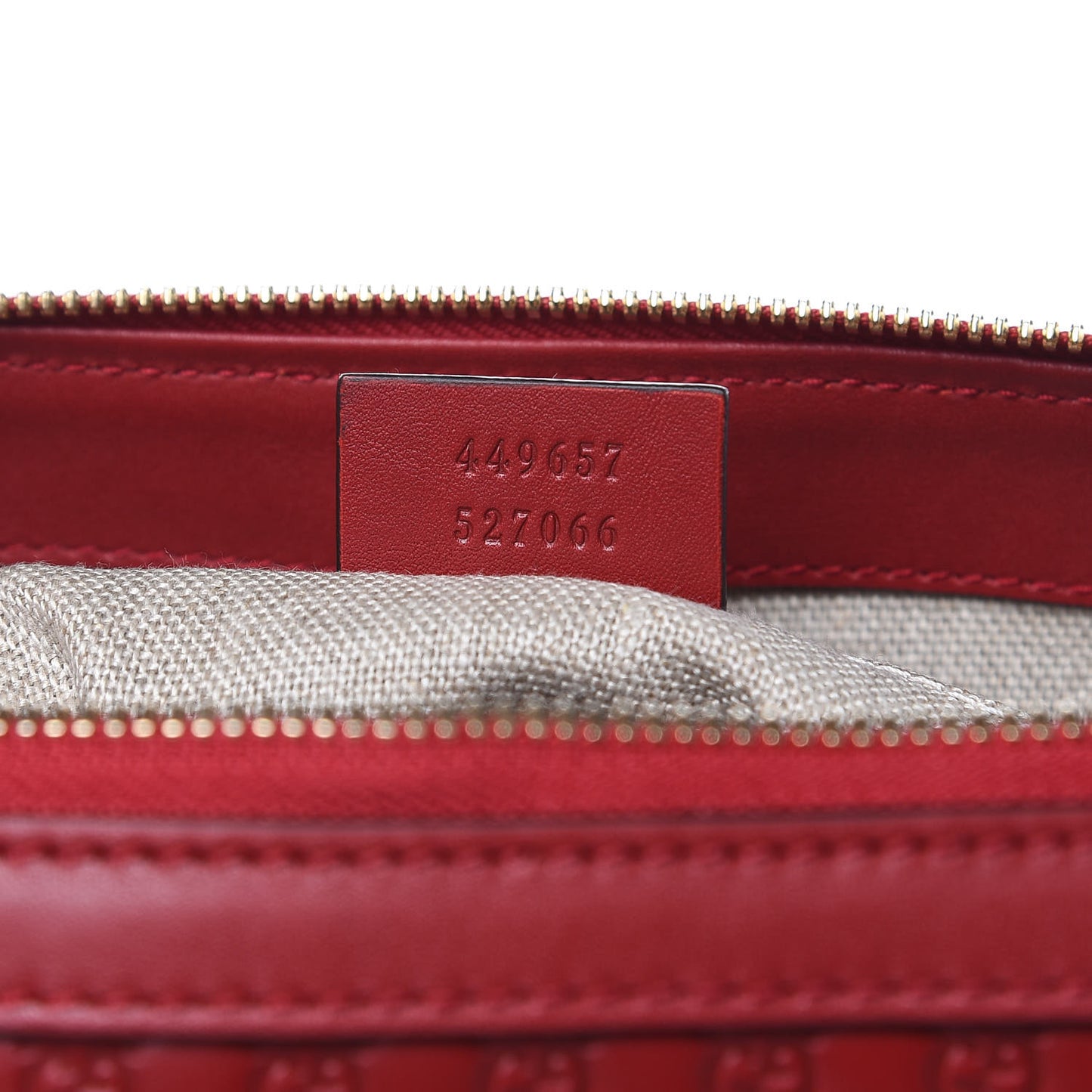 Soft Microguccissima Dome Satchel Red