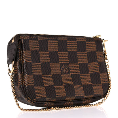 Louis Vuitton Damier Ebene Complice Trunks and Bags Mini Pochette Accessories Red 3 of 6