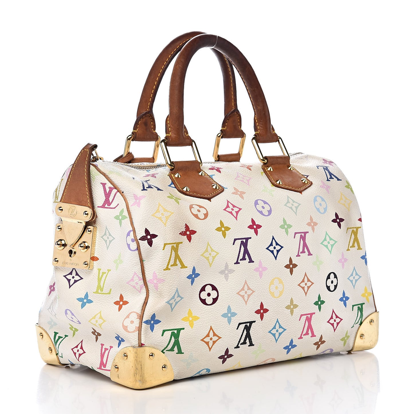 Monogram Multicolor Speedy 30 White