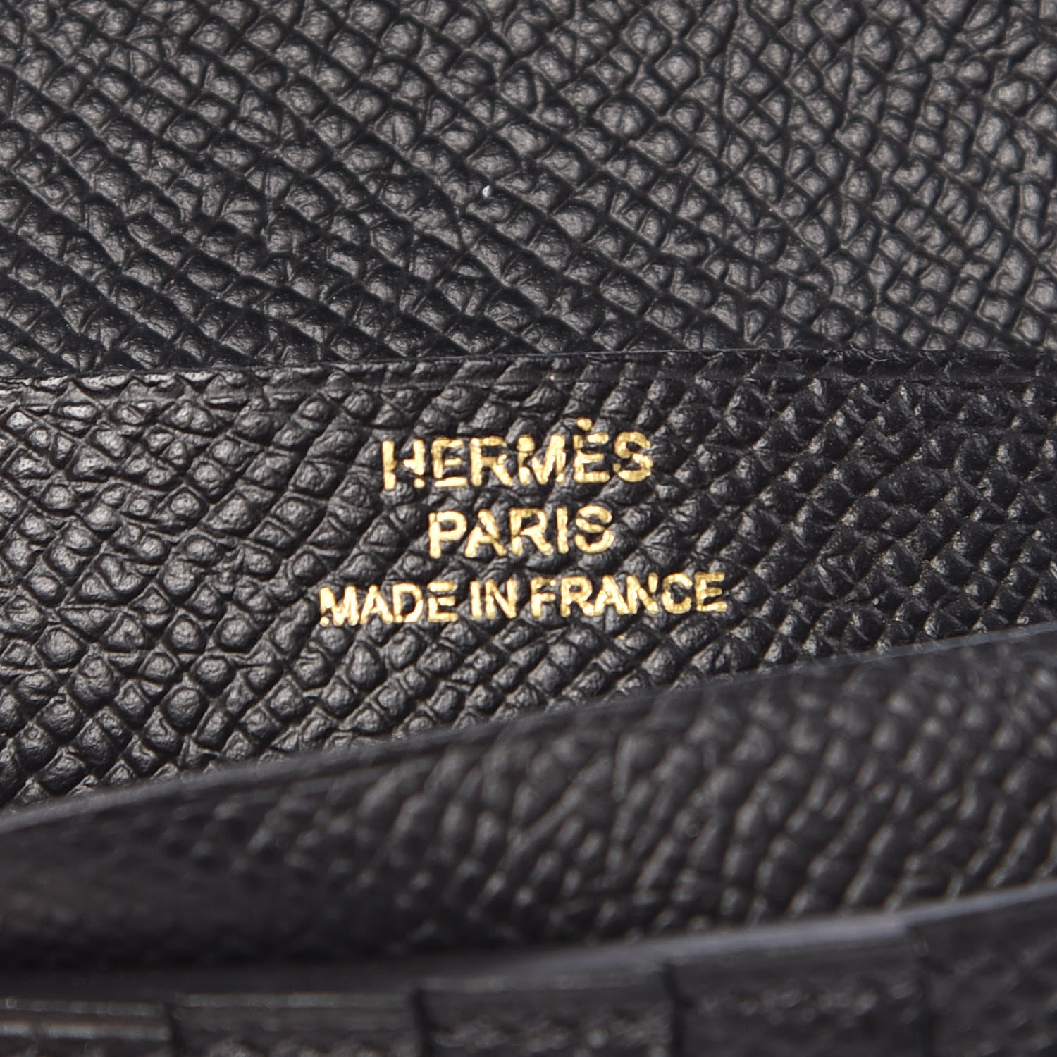 Hermes Epsom Bearn Compact Wallet Black 6 of 8