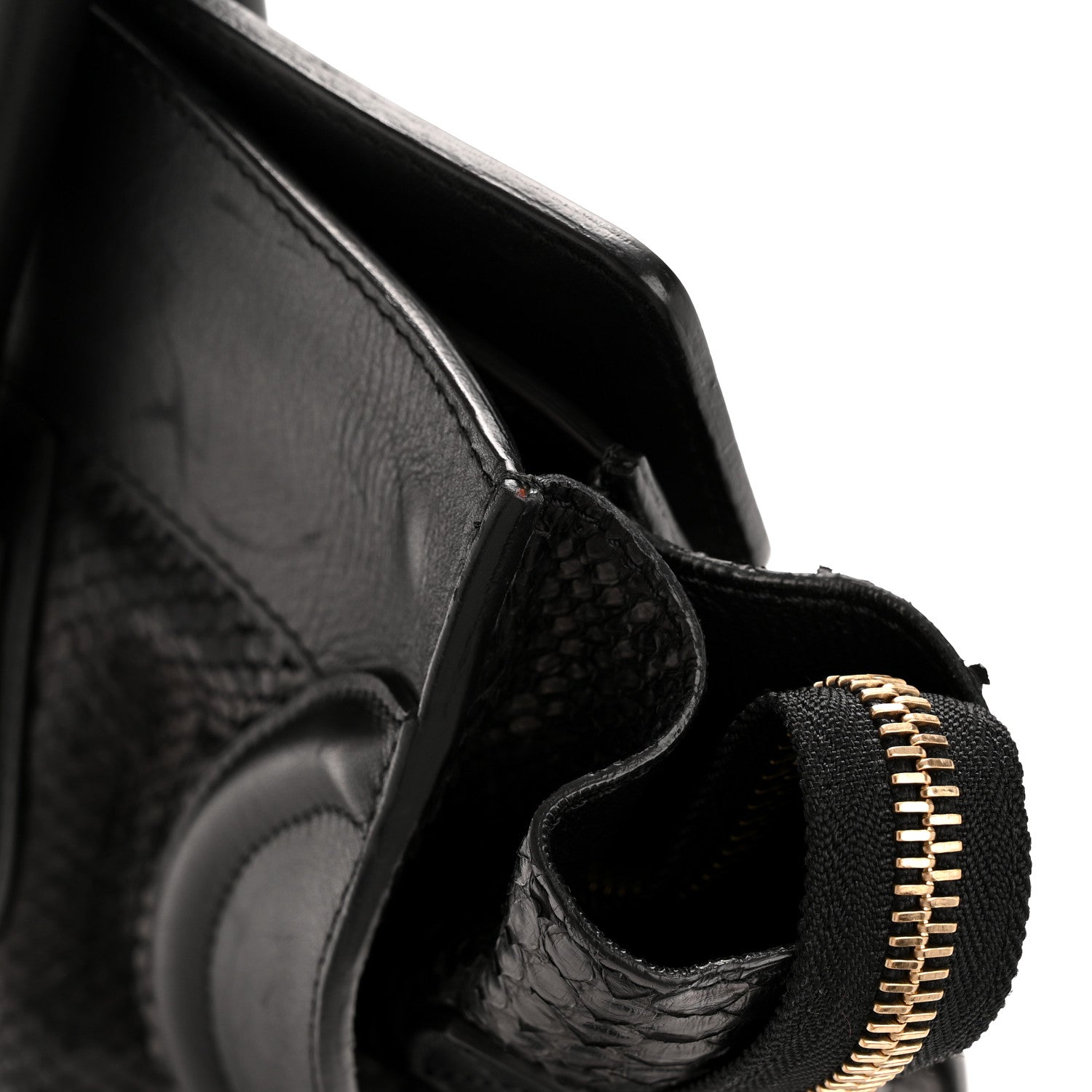 Celine Snakeskin Large Luggage Black 1789474 – FASHIONPHILE