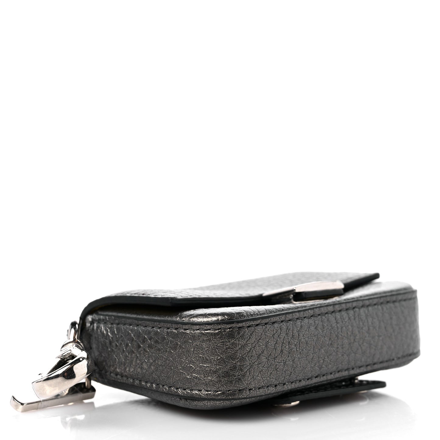 Cuoio Romano Lux Nano Baguette Charm Graphite