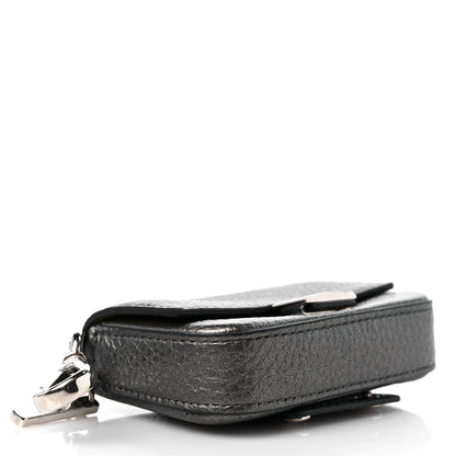 Fendi Cuoio Romano Lux Nano Baguette Charm Graphite 4 of 8