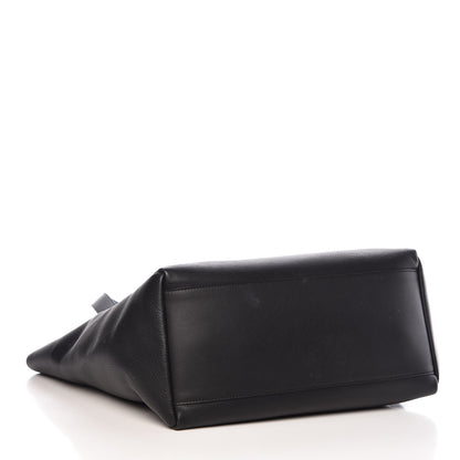 Balenciaga Calfskin Logo Medium Tote Black 5 of 11