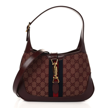 Gucci Monogram Azalea Calfskin Web Small Jackie 1961 Hobo Sahara Rubino Chardonnay 1 of 7