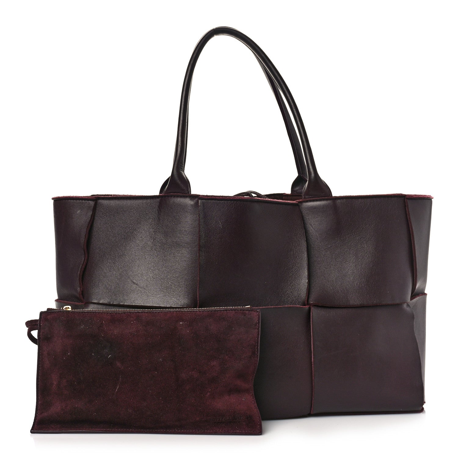 Bottega Veneta Nappa Maxi Intrecciato Medium Arco Tote Grape 1 of 8
