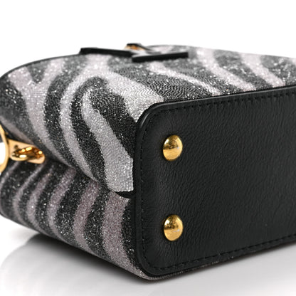 Louis Vuitton Swarovski Calfskin Capucines Mini Zebra 7 of 8