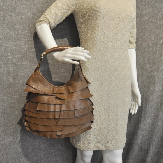 Saint Laurent Chevre Saint Tropez Horn Bag 2 of 8