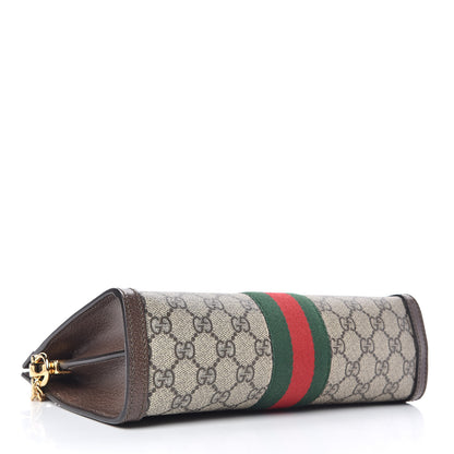 Gucci GG Supreme Monogram Web Small Ophidia Chain Shoulder Bag Brown 4 of 10