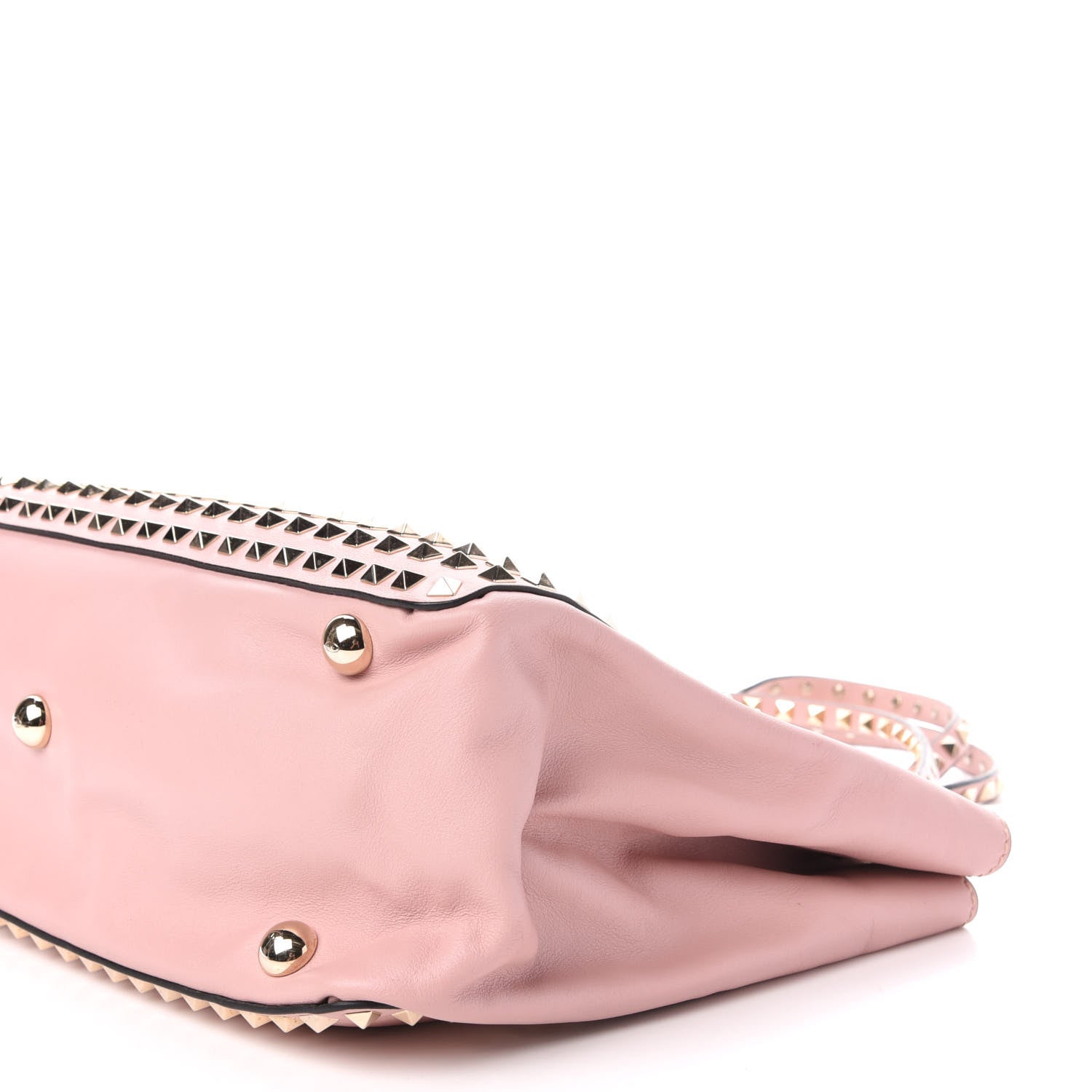 Valentino Garavani Vitello Medium Rockstud All Over Tote Pink 10 of 11