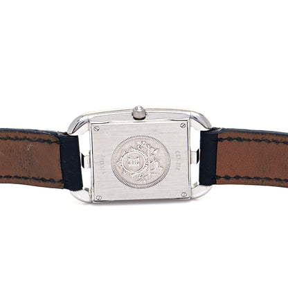 Hermes Stainless Steel Barenia 23mm Cape Cod Double Tour Quartz Watch Noir 4 of 7