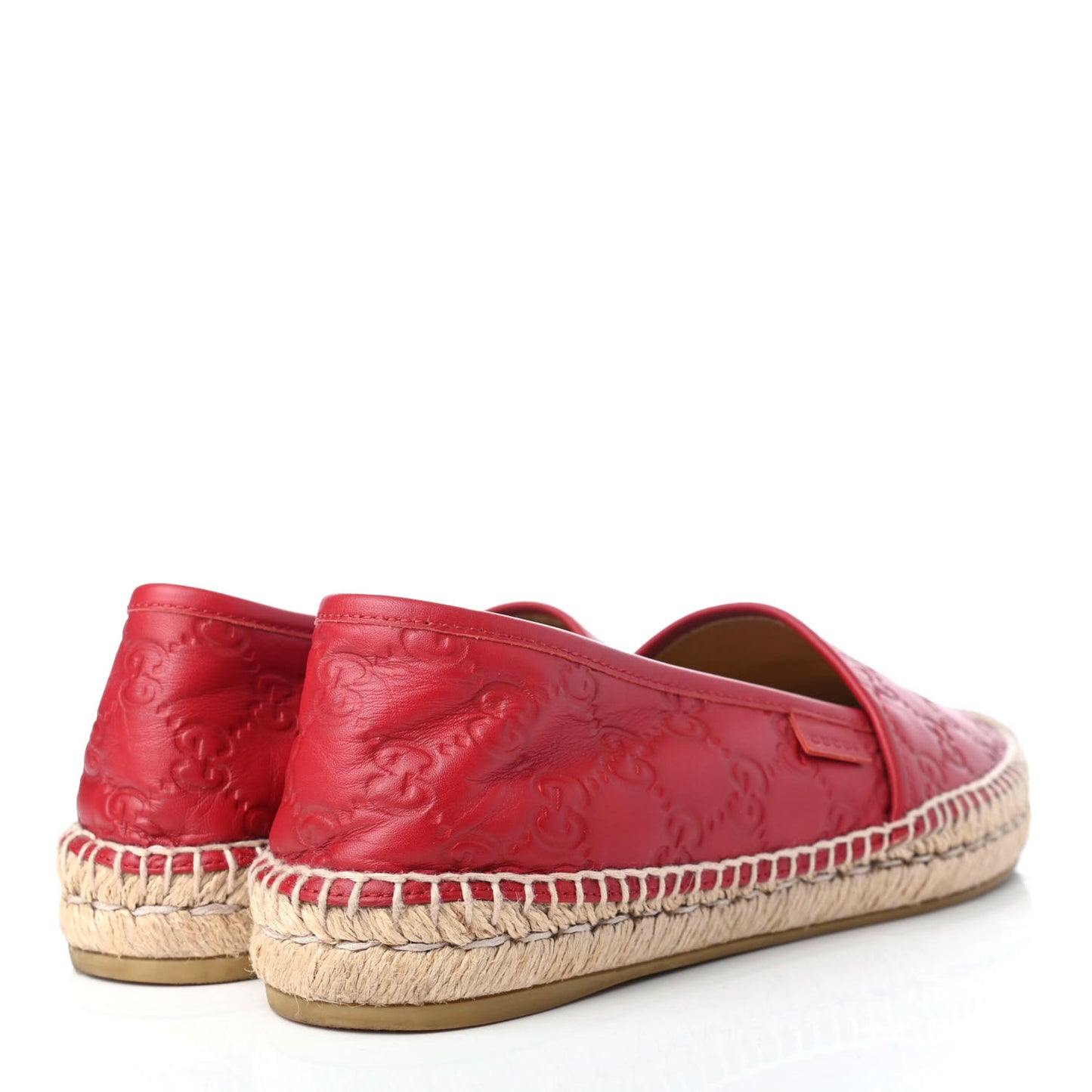 Guccissima Signature Espadrilles 39.5 Hibiscus Red