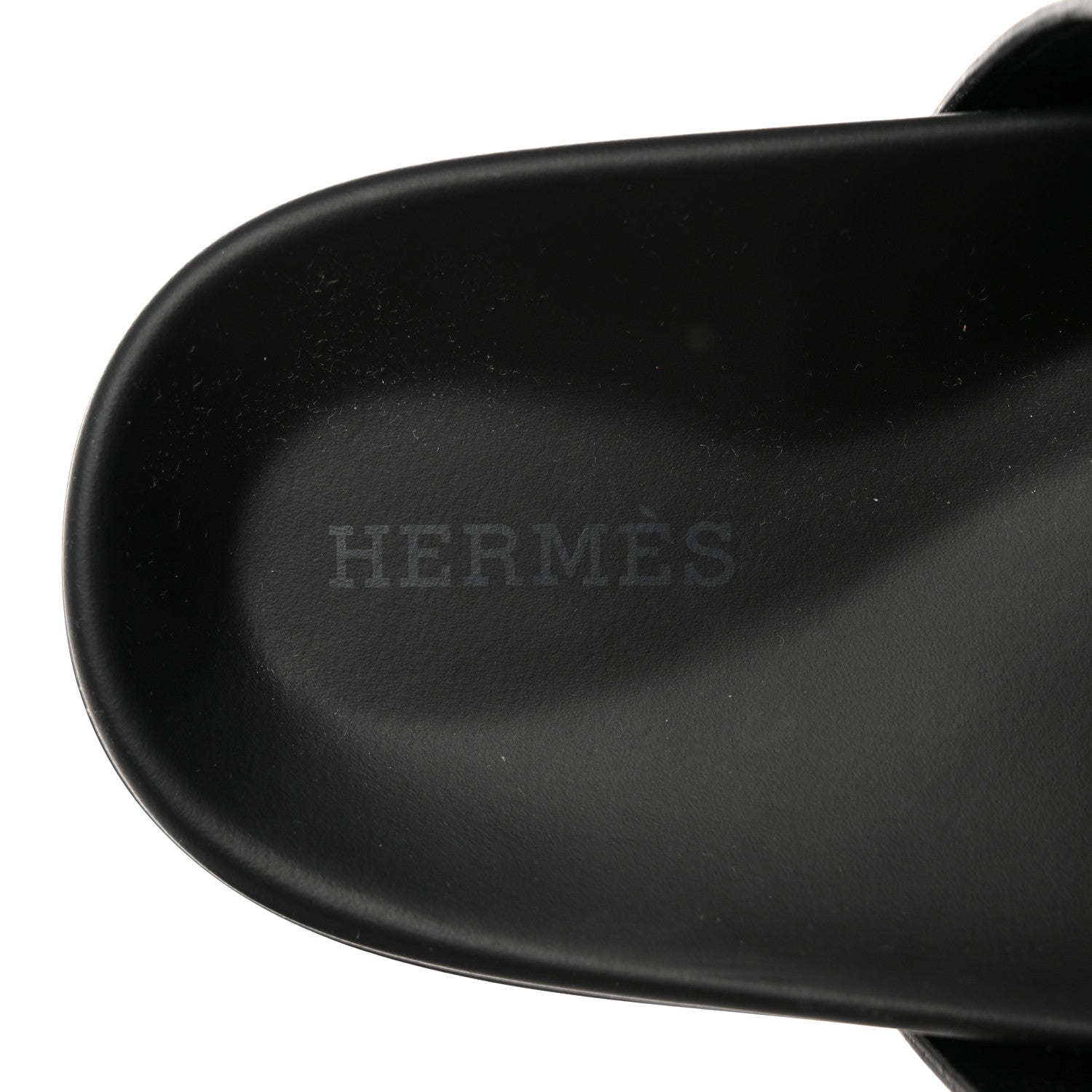 Hermes Calfskin Womens Chypre Sandals 35.5 Black 6 of 9
