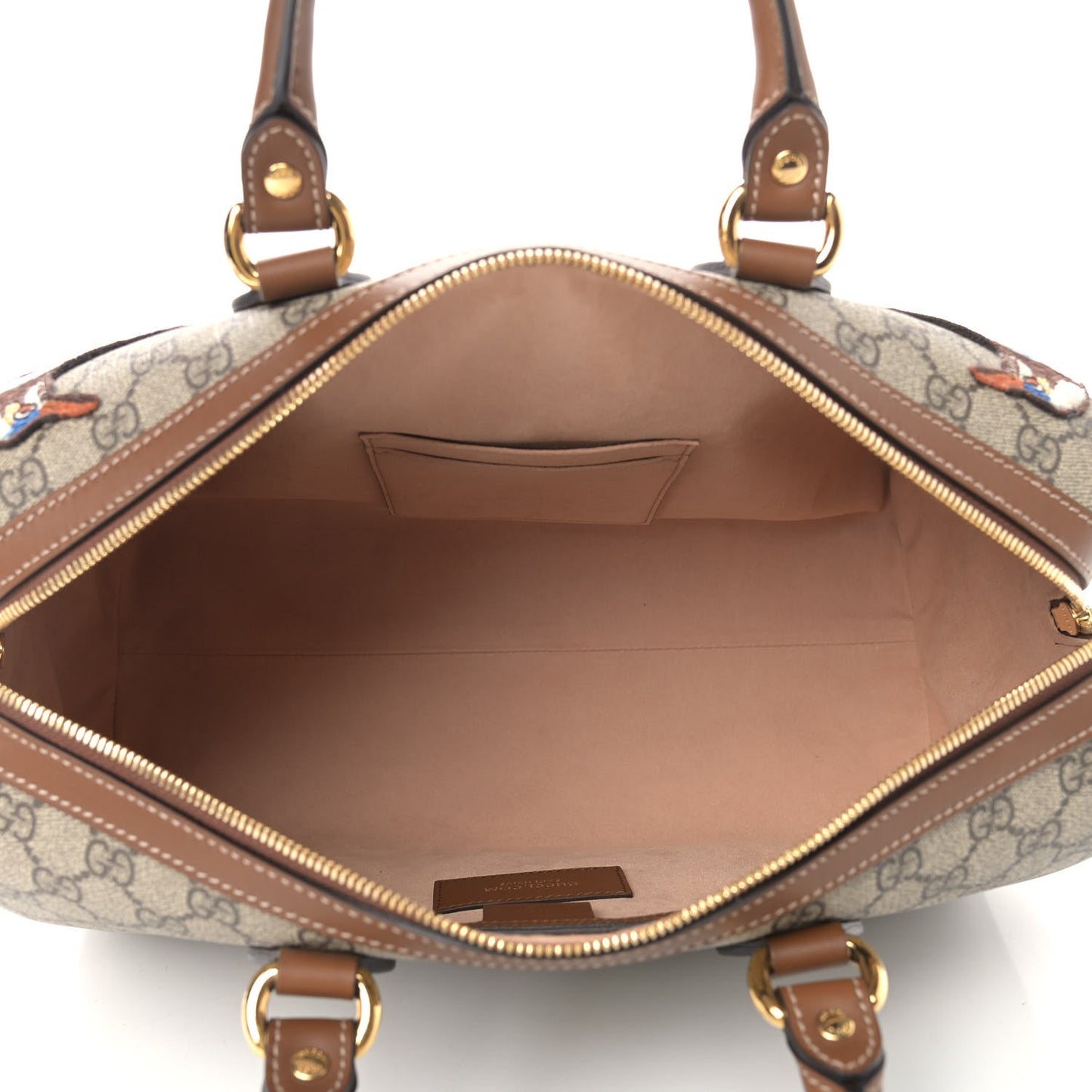 GG Supreme Monogram Garden Collection Medium Boston Beige Tuscany