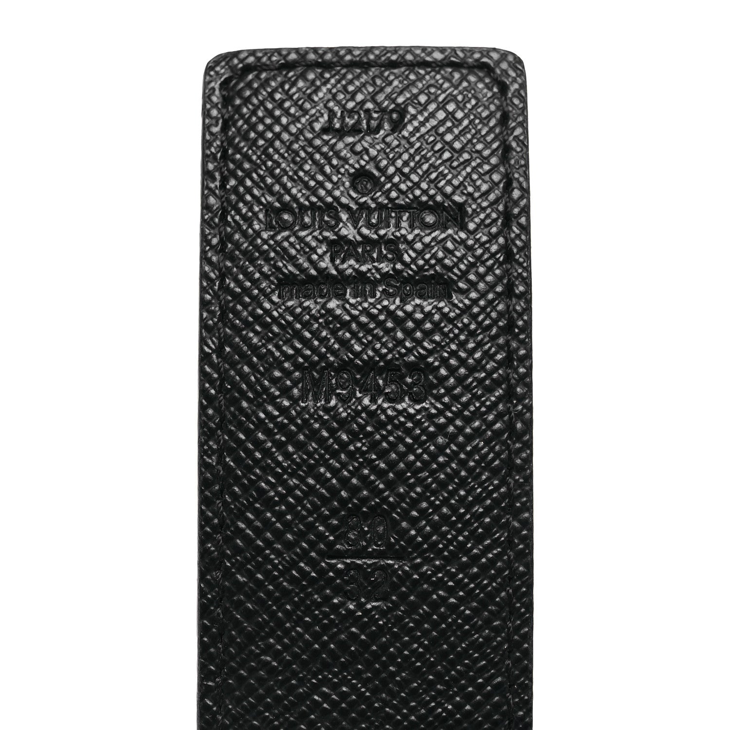Louis Vuitton Calfskin Monogram 30mm LV Initiales Reversible Belt 80 32 Black 7 of 8