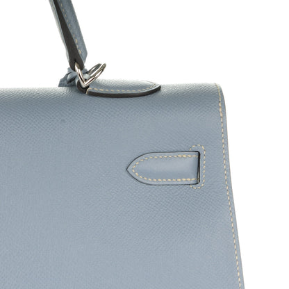 Hermes Epsom Kelly Sellier 35 Bleu Lin 15 of 26