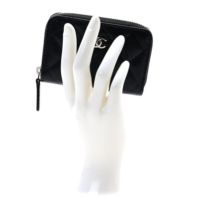 Chanel Caviar Quilted Classic Zipped Coin Purse Black 2 of 7