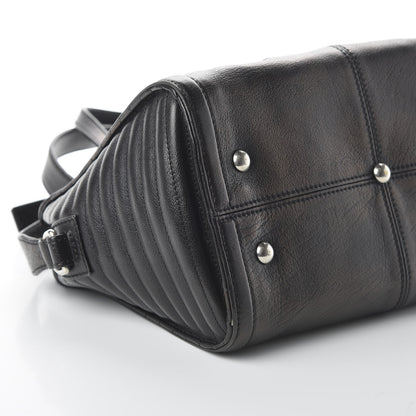 Alexander McQueen Calfskin Padlock Zip Around Biker Satchel Black 6 of 11