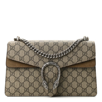 Gucci GG Supreme Monogram Small Dionysus Shoulder Bag Taupe 1 of 12