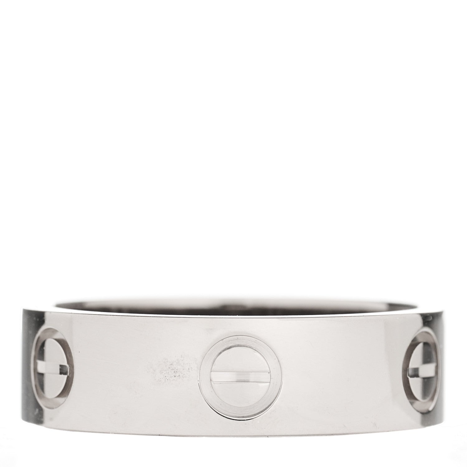 Cartier 18K White Gold 5.5mm LOVE Ring 58 8.25 1 of 4