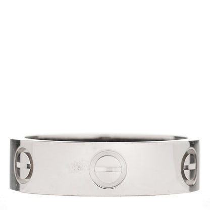 Cartier 18K White Gold 5.5mm LOVE Ring 58 8.25 1 of 4