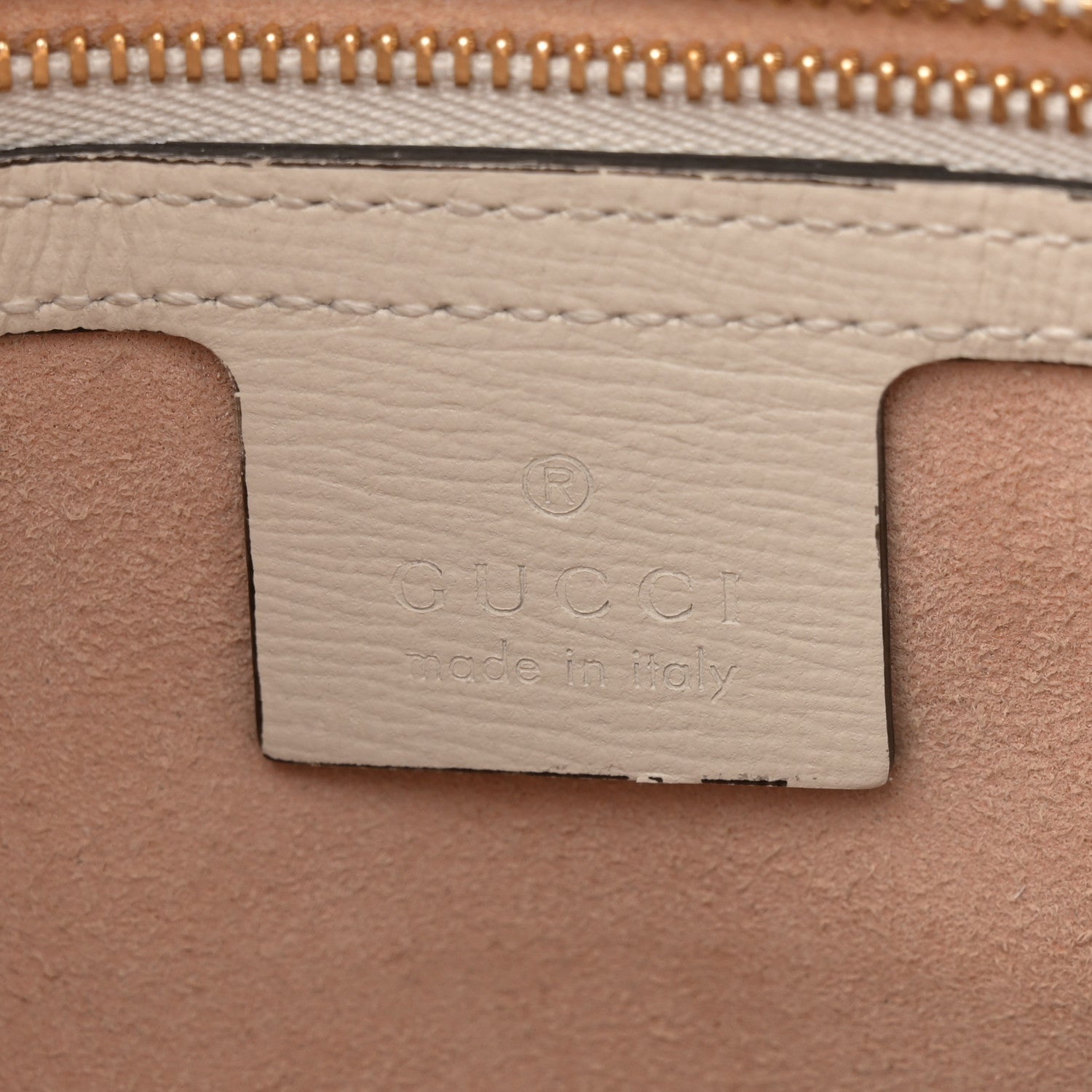 Gucci GG Supreme Monogram Small Horsebit 1955 Shoulder Bag Beige Mystic White 6 of 15