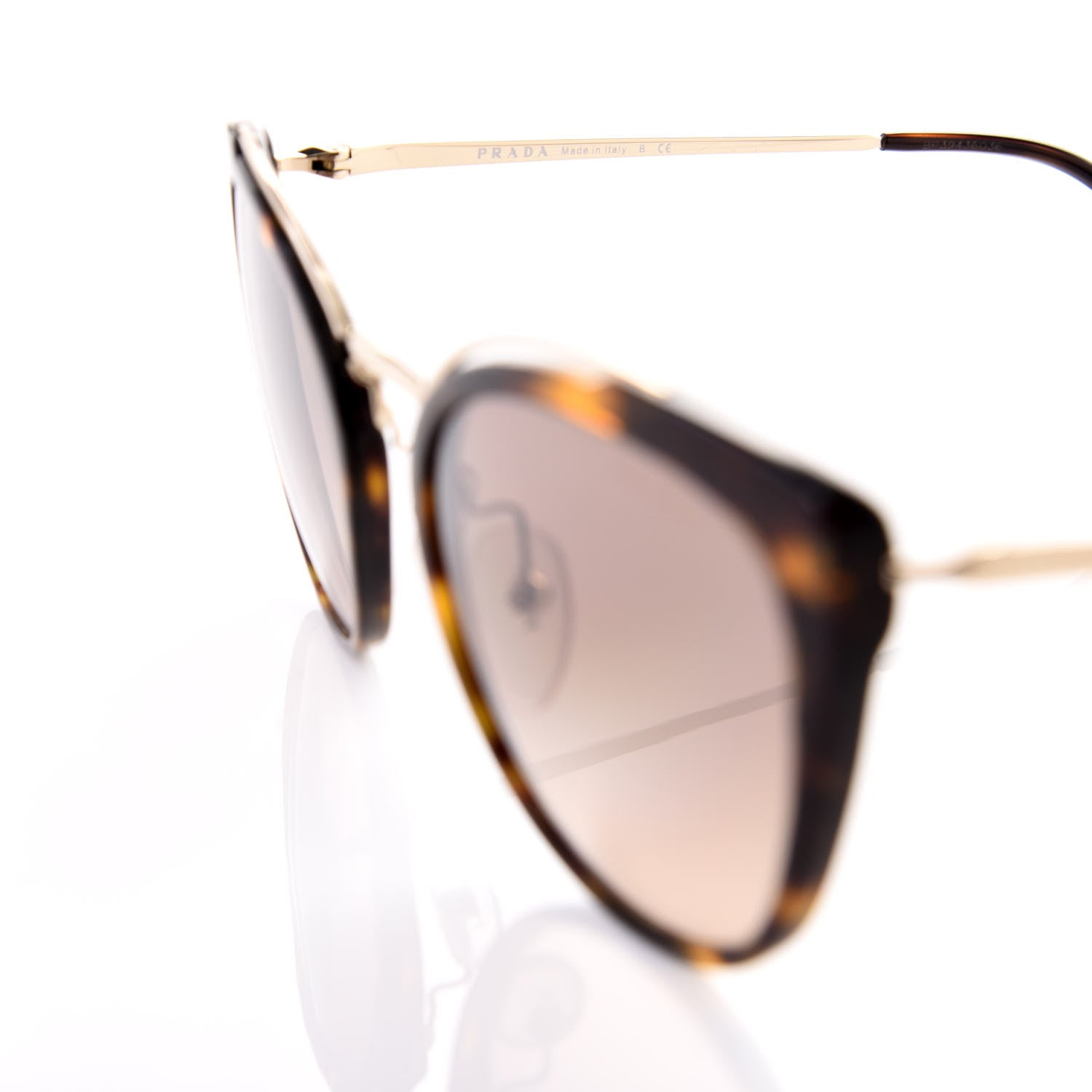 Prada Cat Eye Sunglasses SPR 20U Tortoise 6 of 8