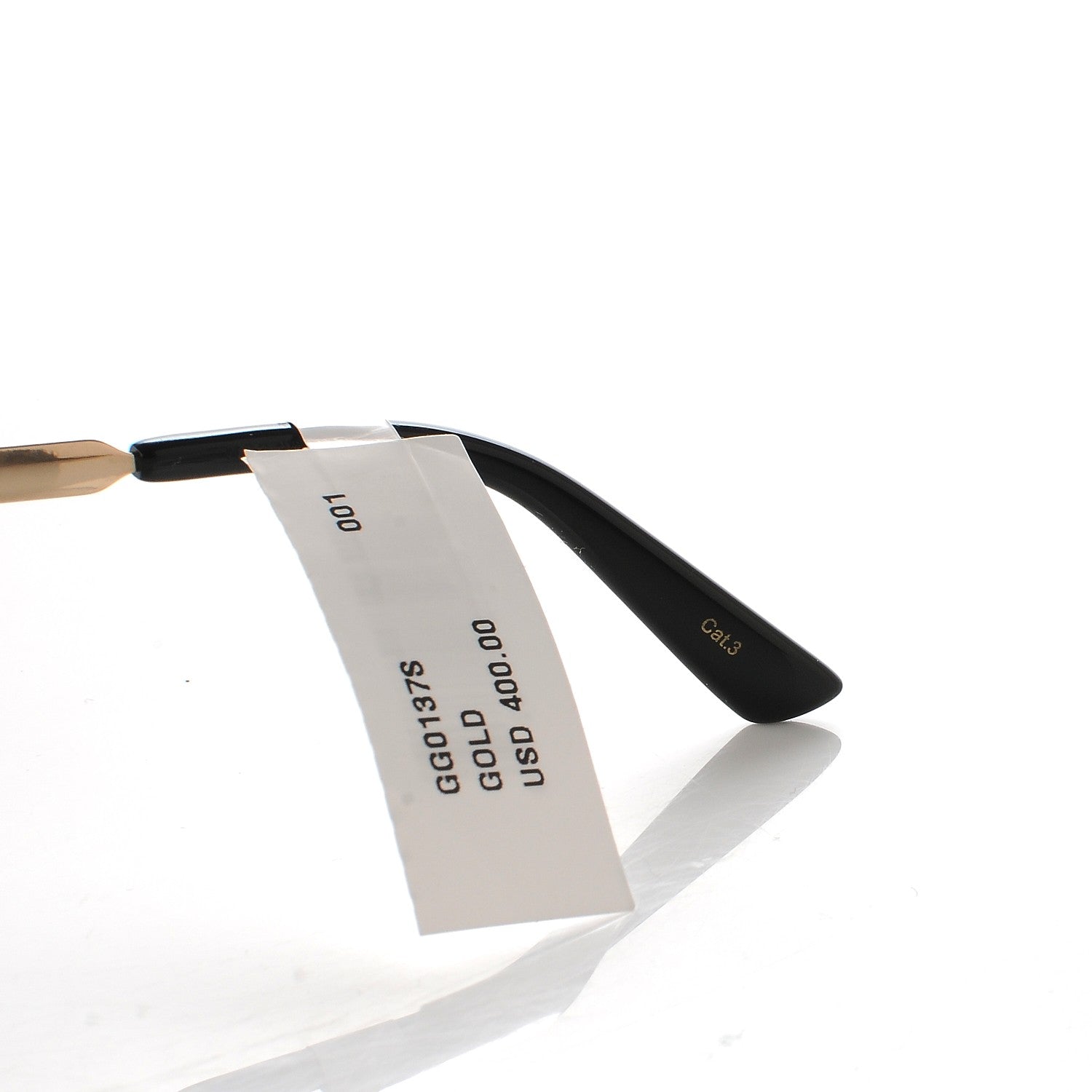 Gucci Aviator Sunglasses GG0137 Gold 9 of 9