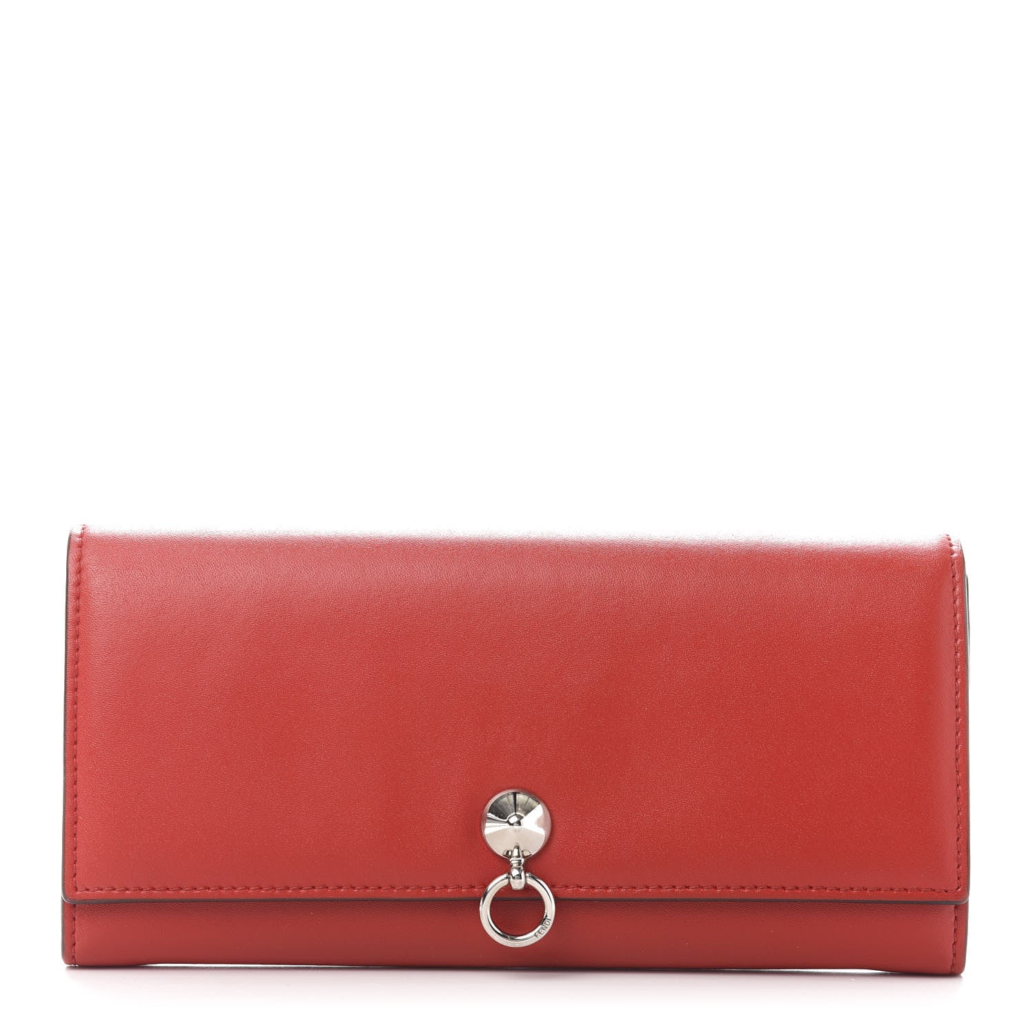 Fendi Vitello Liberty Century Lucido By The Way Continental Wallet Rosso 1 of 14
