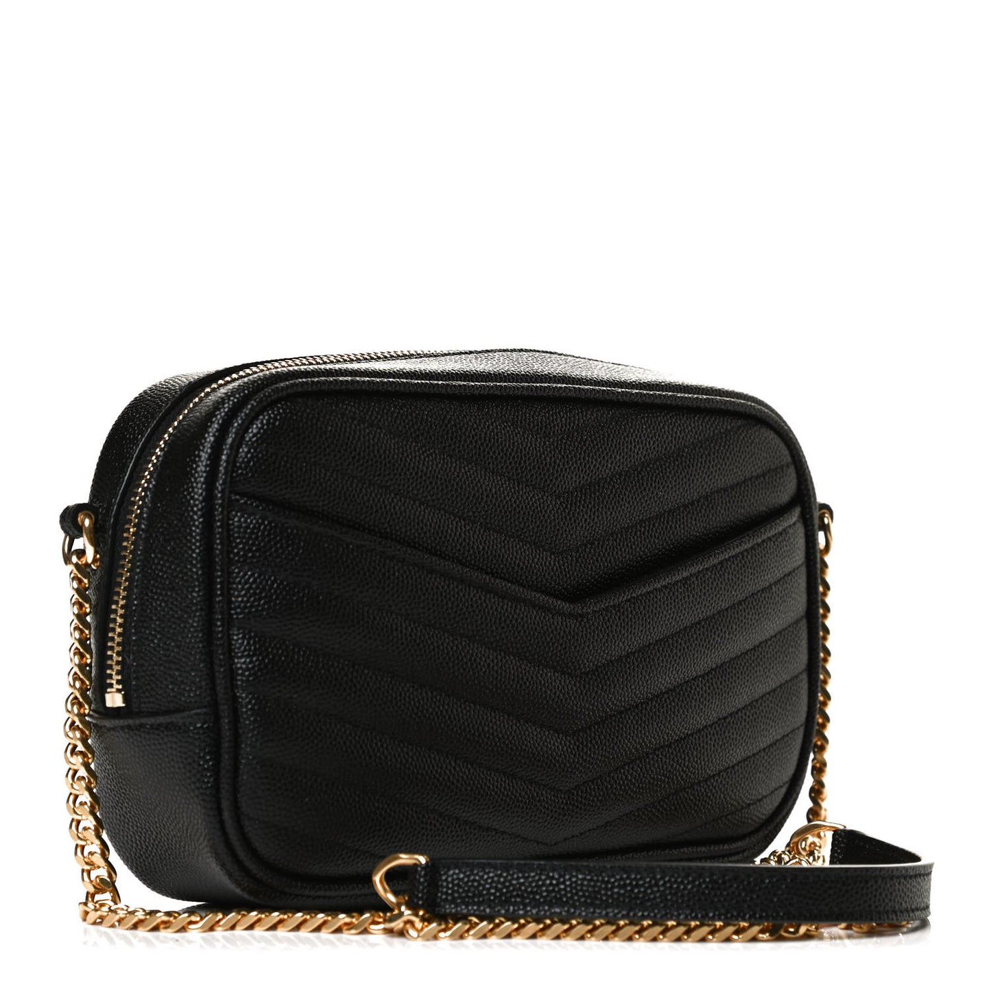 Grain De Poudre Matelasse Monogram Mini Lou Camera Bag Black