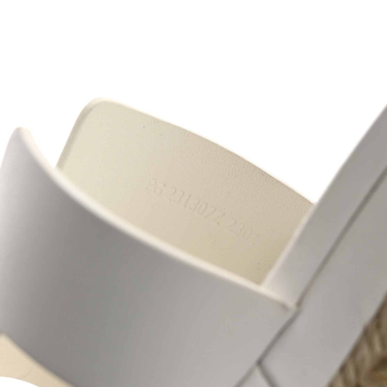Hermes Goatskin Elda Espadrille Wedge Sandals 35 White 9 of 14