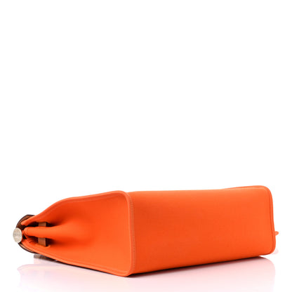 Hermes Toile Vache Hunter Herbag Zip 31 PM Orange 5 of 14