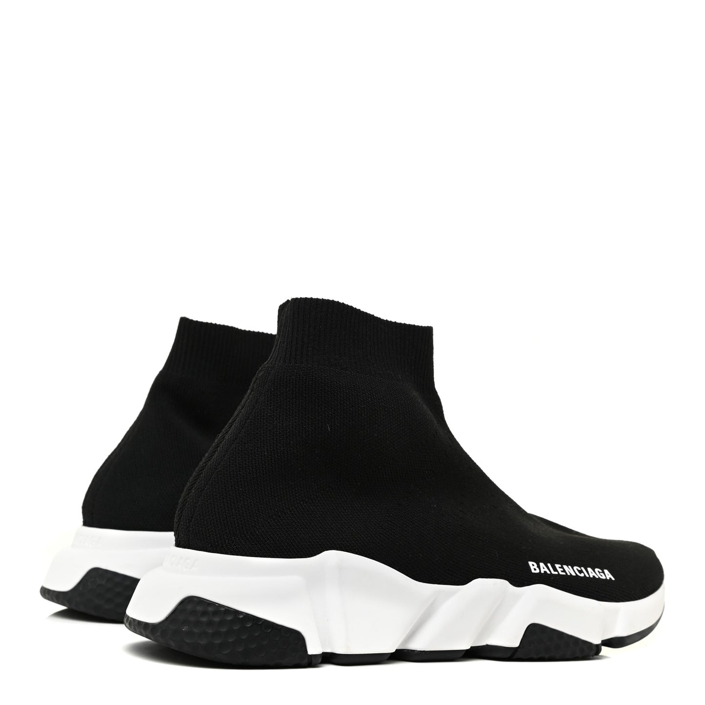Neoprene Knit Womens Speed Sneakers 38 Black White