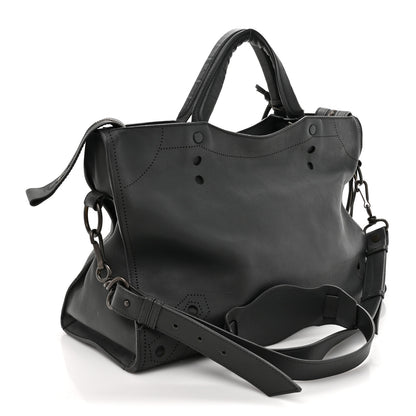 Balenciaga Veau Soyeux Perforated Blackout Hardware City Gris Fossile 3 of 17