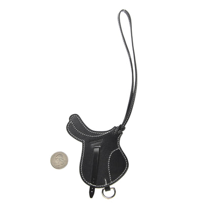 Hermes Box Paddock Selle Horse Saddle Bag Charm Black 2 of 5