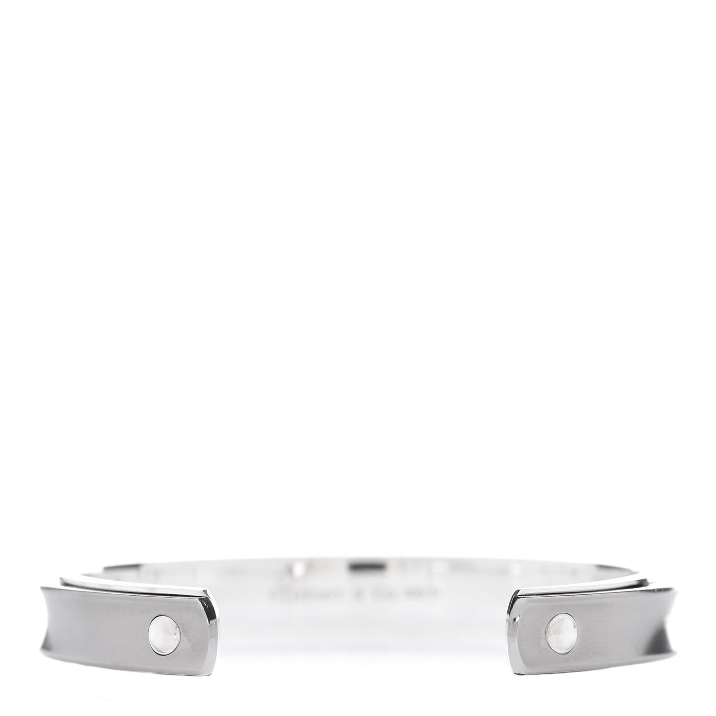 Sterling Silver Titanium Narrow 1837 Cuff Bracelet
