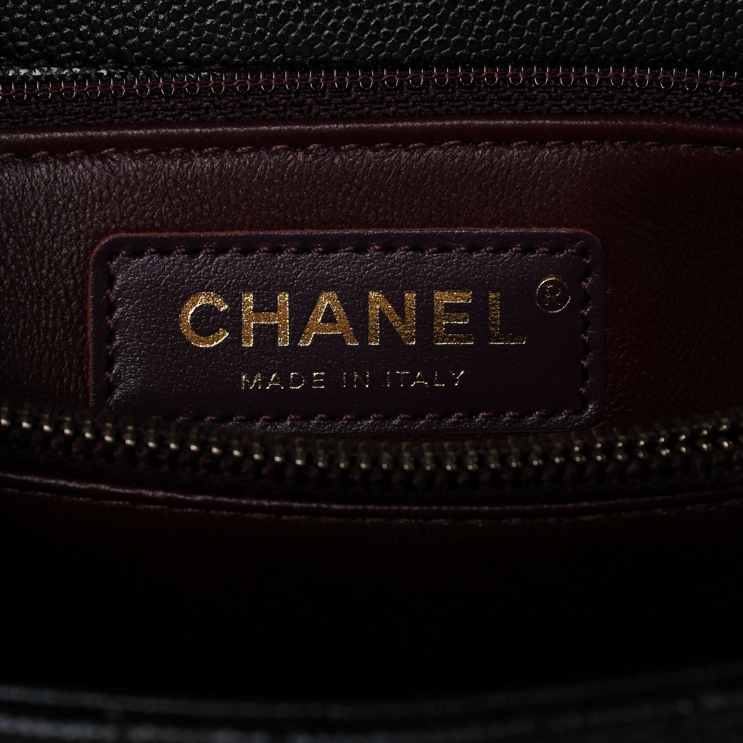 Caviar Quilted Small Coco Handle Flap Black
