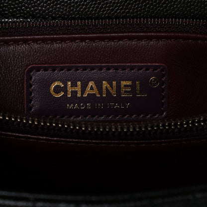 Chanel Caviar Quilted Small Coco Handle Flap Black 6 of 12