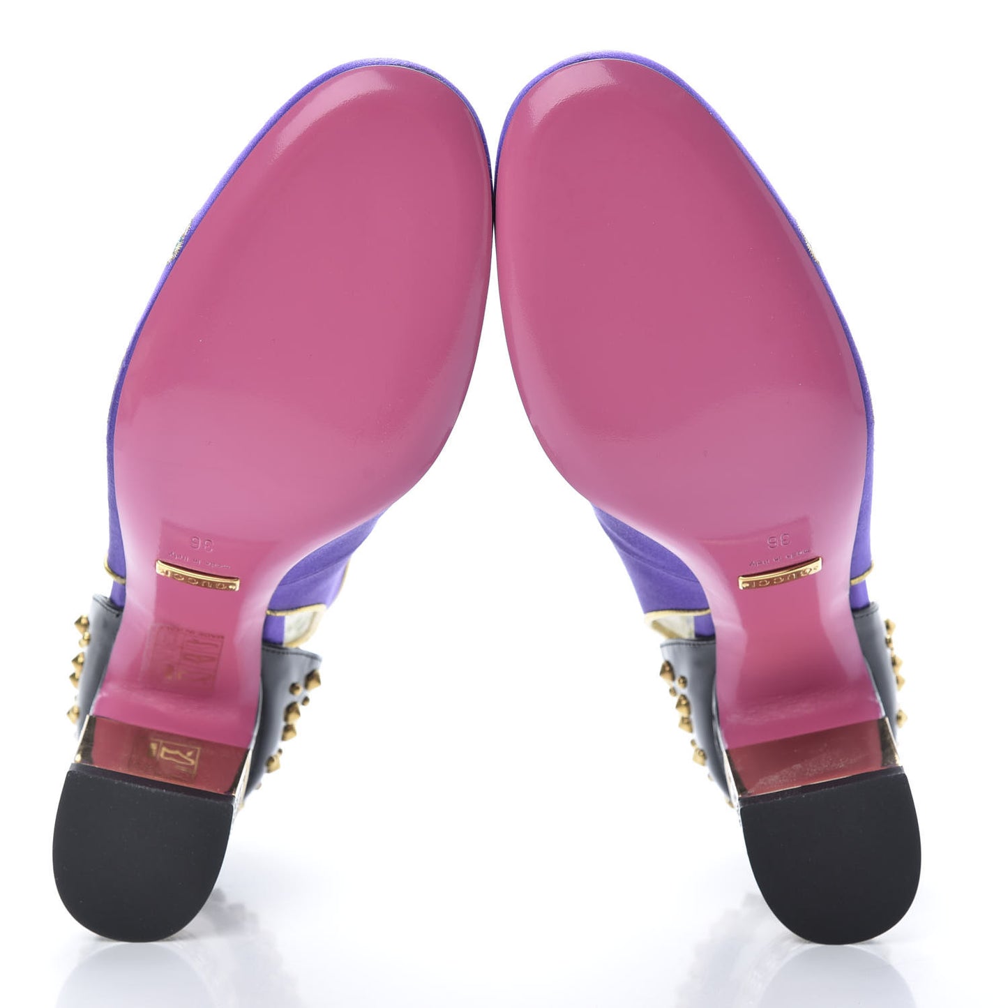 Satin Embroidered Dragon Caspar Pumps 36 Purple Oro Vecchio Black