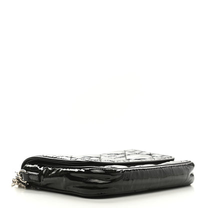 Christian Dior Patent Cannage Lady Dior Pochette Black 3 of 8