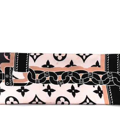 Louis Vuitton Silk Monogram Rising Confidential BB Bandeau Black Rose 6 of 8