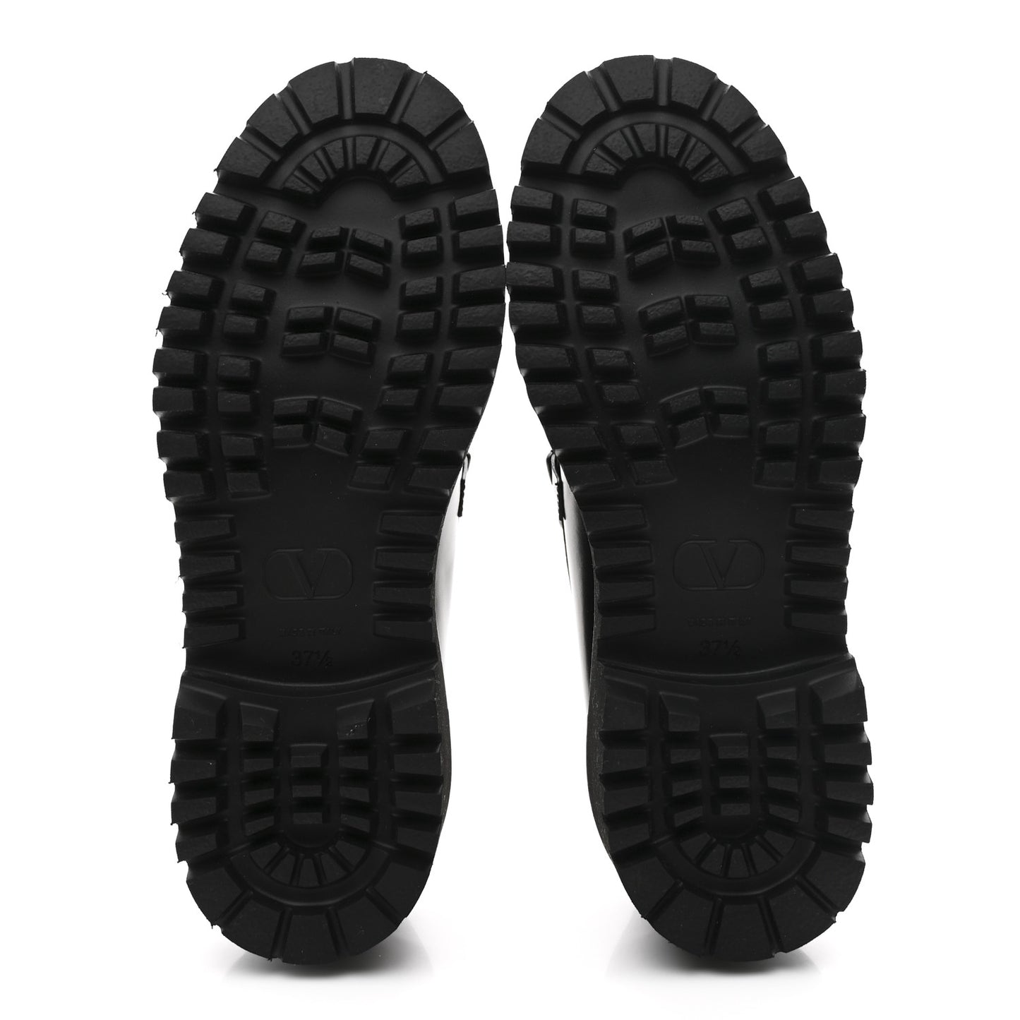 Calfskin Vlogo Loafers 37.5 Black