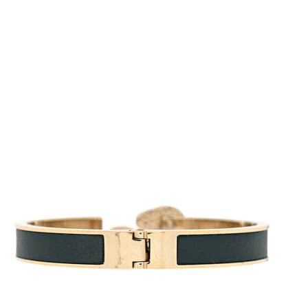 Bulgari Metal Calfskin Serpenti Forever Bangle Bracelet Green 3 of 4