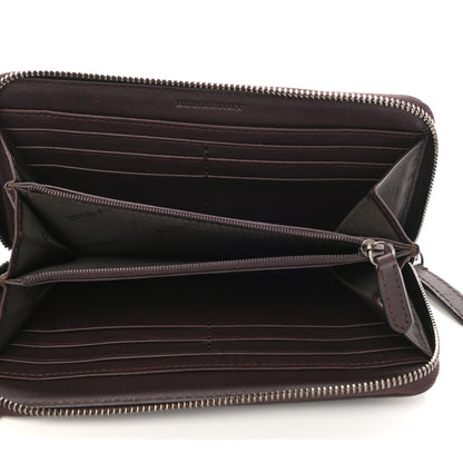 Burberry Smoked Check Zip Around Wallet Chocolate 5 of 9