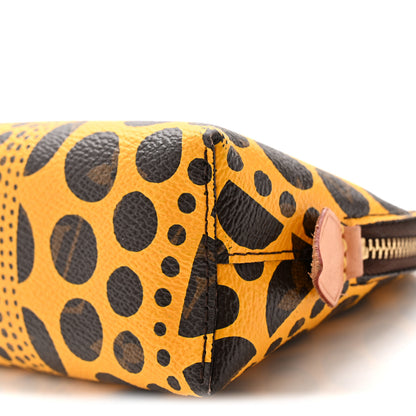 Louis Vuitton Monogram Kusama Pumpkin Dots Cosmetic Pouch Yellow 8 of 10