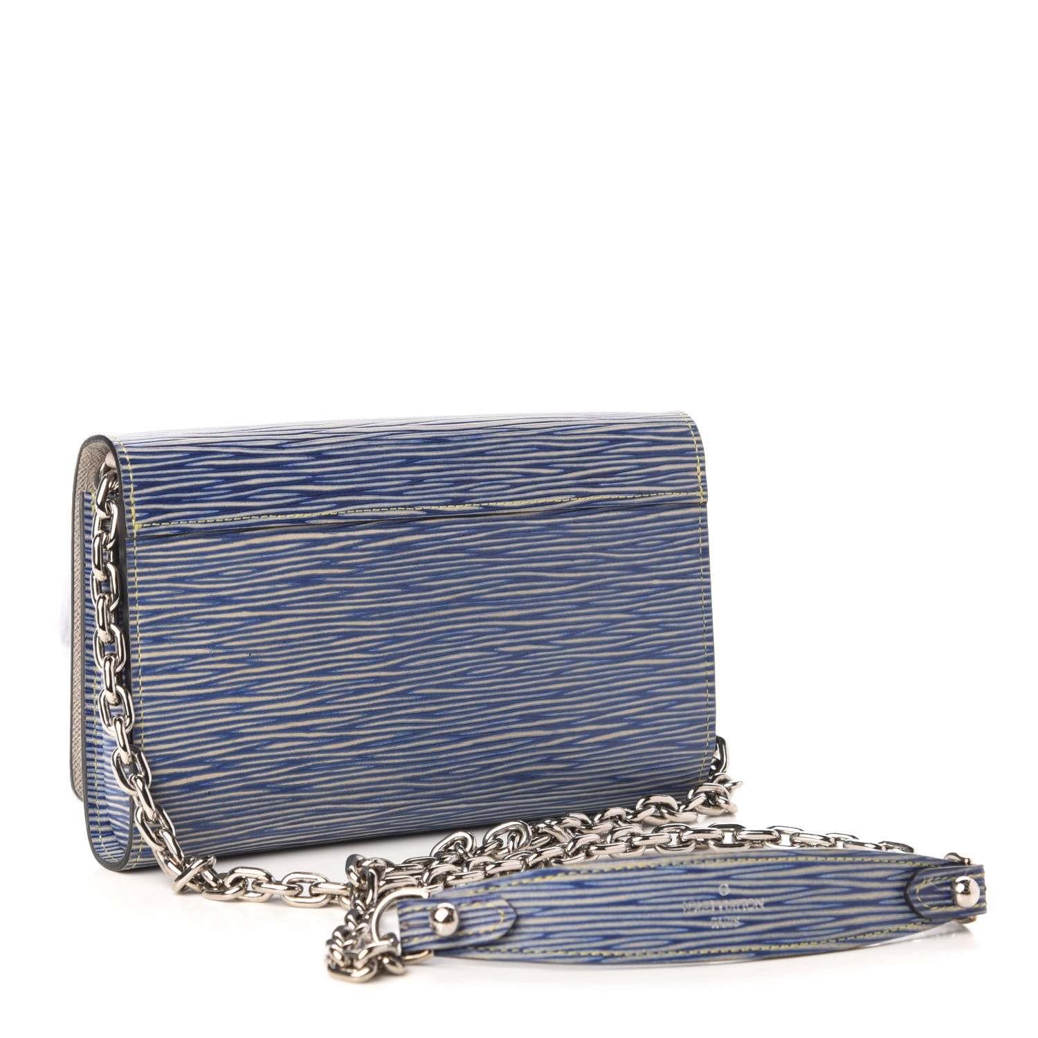 Louis Vuitton Epi Twist Chain Wallet Denim Light 3 of 11