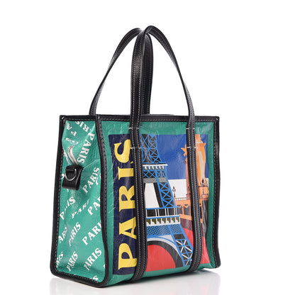 Balenciaga Agneau Arena Paris Print S Bazar Shopper Tote 3 of 10