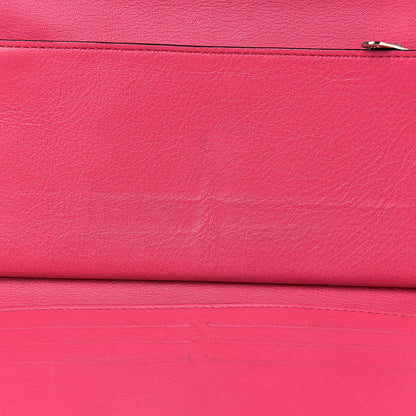 Christian Dior Bullcalf Diorissimo Long Wallet Sky Blue Pink 12 of 19